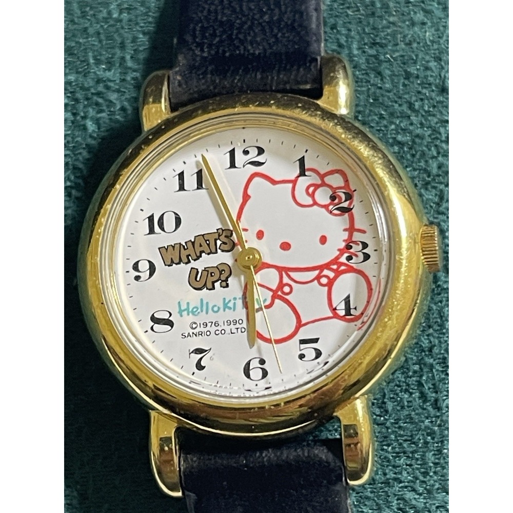 Vintage 1990 Sanrio Hello Kitty What's Up Watch Vega II Japan Not Working